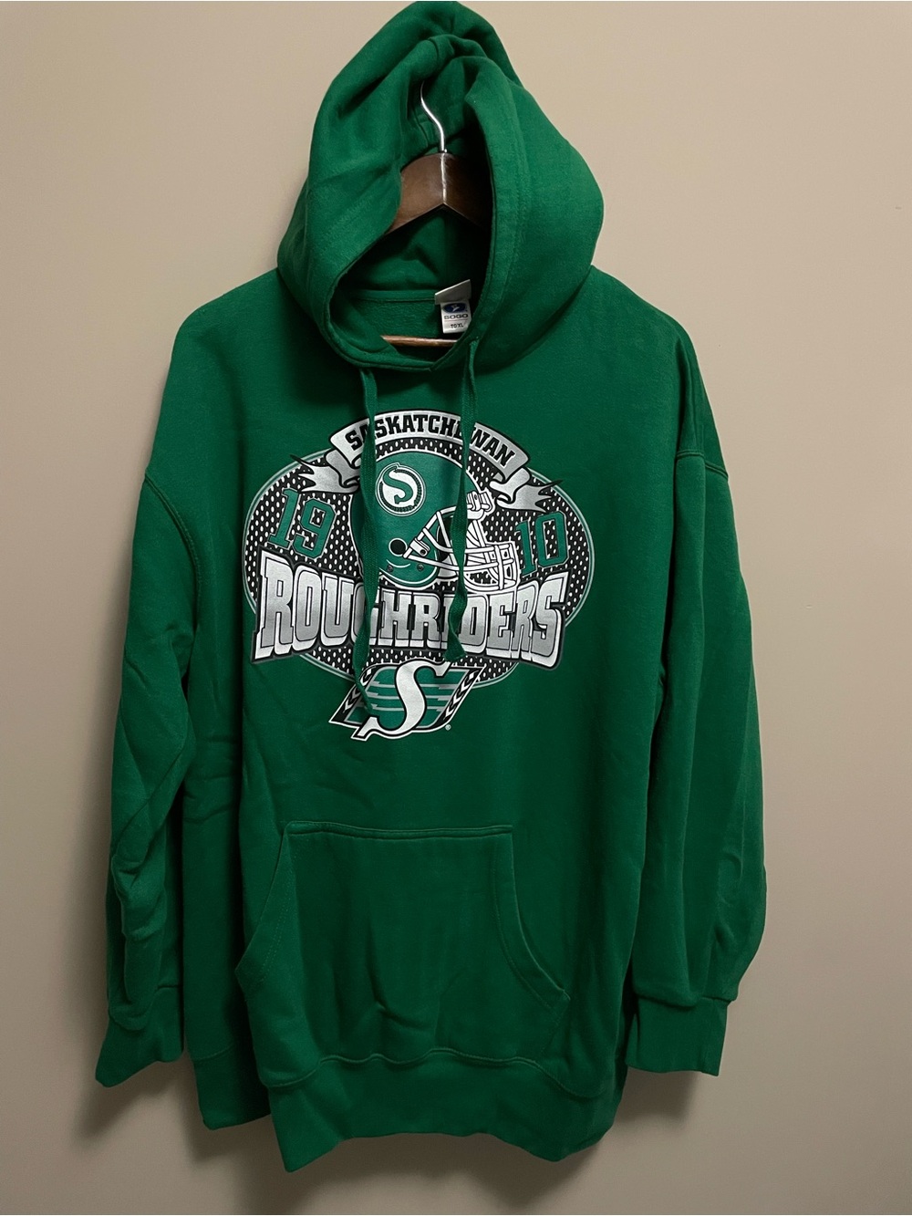 Saskatchewan Roughriders Green Graphic Hoodie CFL Men XL